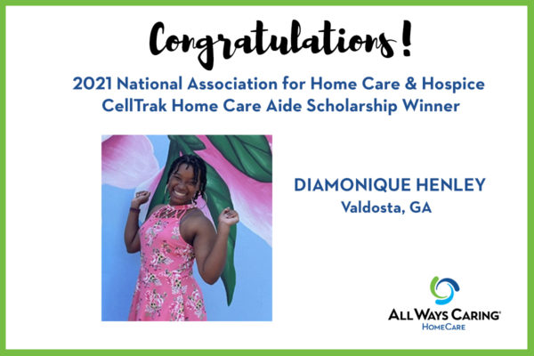 Home Care Aide Scholarship Winner